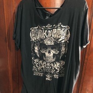 Torrid Rock 'n' Roll Graphic Black T-Shirt (Plus Size)
